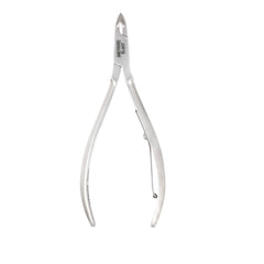 HNSQ-A002 Square Head HAAN Cuticle Nipper, (Polish Grey), Jaw 14, Single Spring, Stainless Steel 420