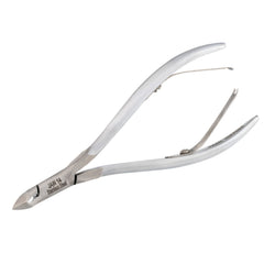 HNRD-A025, HAAN Round Jaw Cuticle Nipper – 14, Double Spring (Matt Grey), Stainless Steel 420