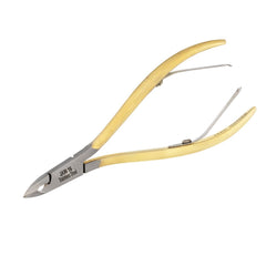 HNSQ-A018, HAAN Square Jaw cuticle Nipper – 16, Double Spring (Half Gold), Stainless steel