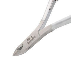 HNSS-A005 Semi-Square Head Cuticle Nipper,Matt Grey, Jaw 14, Single Spring, Stainless Steel 420