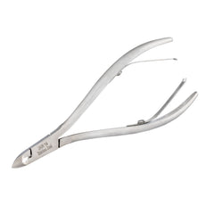 HNSS-A020, HAAN Semi-Square Jaw Cuticle Nipper – 14, Double Spring (Polish Grey), Stainless Steel 420