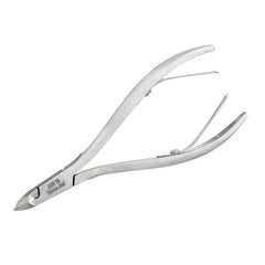 HNSS-A023,  HAAN Semi-Square Jaw Cuticle Nipper – 16, Double Spring (Polish Grey), Stainless Steel 420
