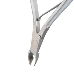 HNSQ-A003 Square Head Cuticle Nipper, (Matt Grey), Jaw 16, Single Spring, Stainless Steel 420
