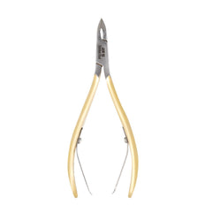 HNSQ-A018, HAAN Square Jaw cuticle Nipper – 16, Double Spring (Half Gold), Stainless steel