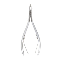 HNSS-A019,  HAAN Semi-Square Jaw  Cuticle Nipper – 14, Double Spring (Matt Grey), Stainless Steel 420