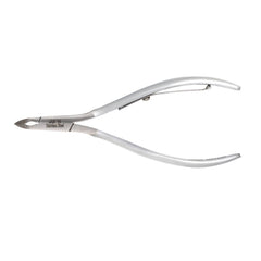 HNSS-A005 Semi-Square Head Cuticle Nipper,Matt Grey, Jaw 14, Single Spring, Stainless Steel 420