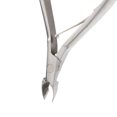 HNSS-A008 Semi-Square Head Cuticle Nipper, Jaw 16, Single Spring, Stainless Steel 420