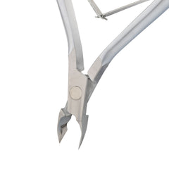 HNSQ-A013, HAAN Square Jaw Cuticle Nipper – 14, Double Spring (Matt Grey), Stainless Steel 420