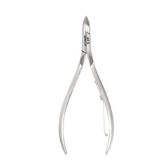 HNRD-A012, HAAN Round Jaw Cuticle Nipper – 16, Single Spring (Polish Grey), Stainless Steel 420
