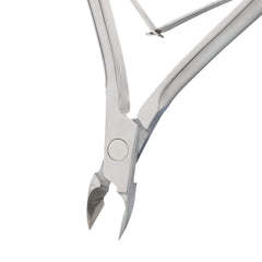 HNSQ-A017, HAAN Square Jaw Cuticle Nipper – 16, Double Spring (Polish Grey), Stainless Steel 420