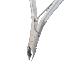 HNSS-A005 Semi-Square Head Cuticle Nipper,Matt Grey, Jaw 14, Single Spring, Stainless Steel 420