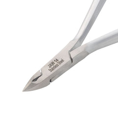 HNSQ-A013, HAAN Square Jaw Cuticle Nipper – 14, Double Spring (Matt Grey), Stainless Steel 420