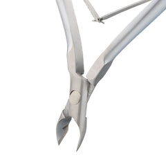 HNRD-A028, HAAN Round Jaw Cuticle Nipper – 16, Double Spring (Polish Grey)Stainless Steel 420