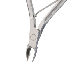 HNSQ-A004 Square Head Cuticle Nipper,(Polish Grey), Jaw 16, Single Spring, Stainless Steel 420