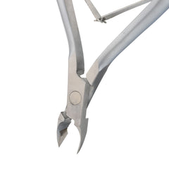 HNSQ-A016, HAAN Square Jaw Cuticle Nipper – 16, Double Spring (Matt Grey), Stainless Steel 420