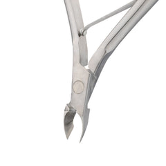 HNSS-A006 Semi-Square Head Cuticle Nipper, Polish Grey, Jaw 14, Single Spring, Stainless Steel 420