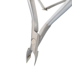 HNSS-A022, HAAN Semi-Square Jaw Cuticle Nipper – 16, Double Spring (Matt Grey), Stainless Steel 420