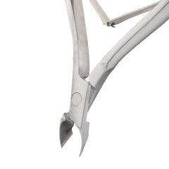 HNSS-A023,  HAAN Semi-Square Jaw Cuticle Nipper – 16, Double Spring (Polish Grey), Stainless Steel 420