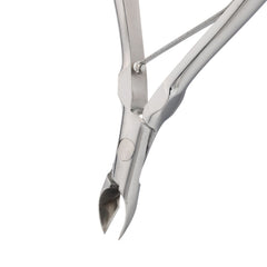 HNRD-A012, HAAN Round Jaw Cuticle Nipper – 16, Single Spring (Polish Grey), Stainless Steel 420