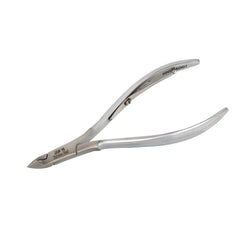 HNSS-A007 Semi-Square Head Cuticle Nipper, Matt Grey, Jaw 16, Single Spring, Stainless Steel 420