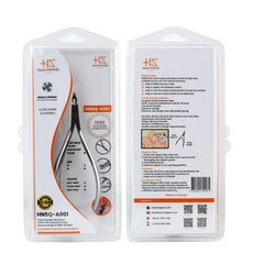 HNSQ-A001 Square Head HAAN Cuticle Nipper, Matt Grey, Jaw 14, Single Spring,Stainless Steel 420