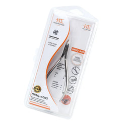HNSQ-A002 Square Head HAAN Cuticle Nipper, (Polish Grey), Jaw 14, Single Spring, Stainless Steel 420