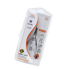 HNSQ-A003 Square Head Cuticle Nipper, (Matt Grey), Jaw 16, Single Spring, Stainless Steel 420