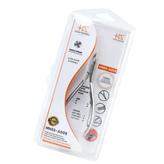 HNSS-A005 Semi-Square Head Cuticle Nipper,Matt Grey, Jaw 14, Single Spring, Stainless Steel 420