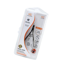 HNSS-A006 Semi-Square Head Cuticle Nipper, Polish Grey, Jaw 14, Single Spring, Stainless Steel 420