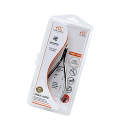 HNSS-A008 Semi-Square Head Cuticle Nipper, Jaw 16, Single Spring, Stainless Steel 420