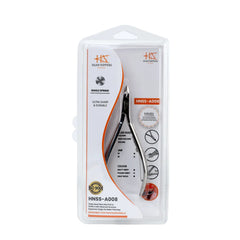 HNSS-A008 Semi-Square Head Cuticle Nipper, Jaw 16, Single Spring, Stainless Steel 420