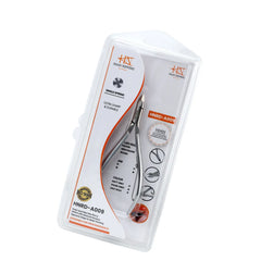 HNRD-A009 Round Head Cuticle Nipper, Jaw 14, Single Spring, Stainless Steel 420