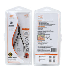 HNRD-A010 Round Head Cuticle Nipper, Jaw 14, Single Spring, Stainless Steel 420