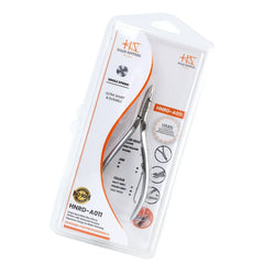 HNRD-A011, HAAN Round Jaw Cuticle Nipper, (Matt Grey) – 16, Single Spring (Matt Grey) Stainless Steel 420