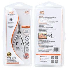 HNRD-A011, HAAN Round Jaw Cuticle Nipper, (Matt Grey) – 16, Single Spring (Matt Grey) Stainless Steel 420