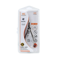 HNRD-A012, HAAN Round Jaw Cuticle Nipper – 16, Single Spring (Polish Grey), Stainless Steel 420