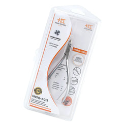 HNSQ-A013, HAAN Square Jaw Cuticle Nipper – 14, Double Spring (Matt Grey), Stainless Steel 420