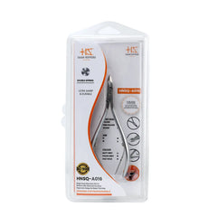 HNSQ-A016, HAAN Square Jaw Cuticle Nipper – 16, Double Spring (Matt Grey), Stainless Steel 420