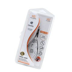 HNSS-A019,  HAAN Semi-Square Jaw  Cuticle Nipper – 14, Double Spring (Matt Grey), Stainless Steel 420