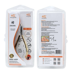HNSS-A021, HAAN Semi-Square Jaw Cuticle Nipper – 14, Double Spring (Half Gold), Stainless Steel 420
