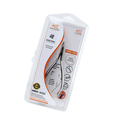 HNSS-A022, HAAN Semi-Square Jaw Cuticle Nipper – 16, Double Spring (Matt Grey), Stainless Steel 420
