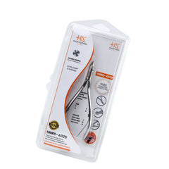 HNRD-A025, HAAN Round Jaw Cuticle Nipper – 14, Double Spring (Matt Grey), Stainless Steel 420