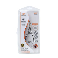 HNRD-A025, HAAN Round Jaw Cuticle Nipper – 14, Double Spring (Matt Grey), Stainless Steel 420