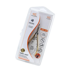 HNRD-A027,  HAAN Round Jaw Cuticle Nipper – 14, Double Spring (Half Gold) Stainless Steel 420