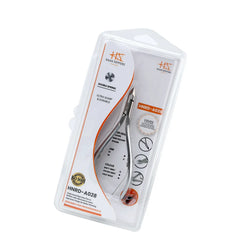 HNRD-A028, HAAN Round Jaw Cuticle Nipper – 16, Double Spring (Polish Grey)Stainless Steel 420