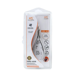 HNRD-A028, HAAN Round Jaw Cuticle Nipper – 16, Double Spring (Polish Grey)Stainless Steel 420