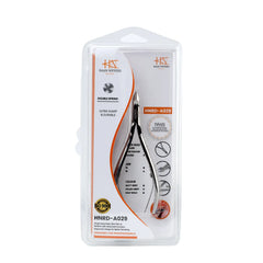 HNRD-A029, Polish Grey , Round Jaw 16, Double Spring Cutcle Nipper | Stainless Steel 420