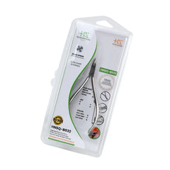 HNSQ-B032 Square Head Cuticle Nipper, Jaw 14, Single Spring, Polish Grey, Stainless Steel 420