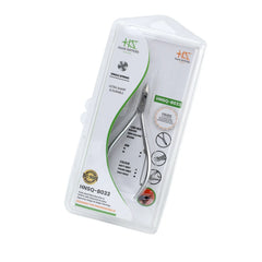 HNSQ-B033 Square Head Cuticle Nipper, Jaw 16, Single Spring, Matt Grey, Stainless Steel 420