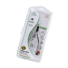 HNSQ-B034 Square Head Cuticle Nipper, Jaw 16, Single Spring, Polish Grey, Stainless Steel 420